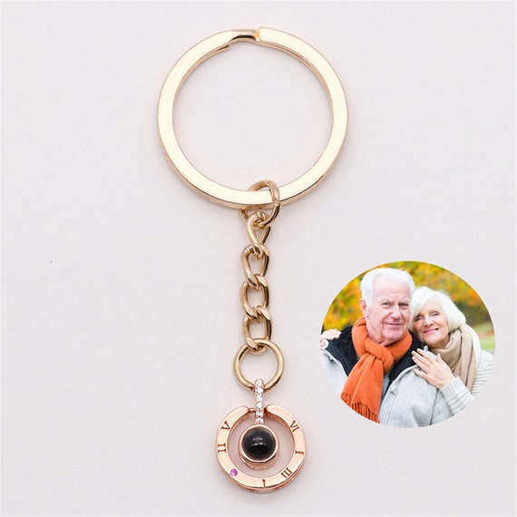 Personalized Photo Projection Keychain Valentine s Gift Custom