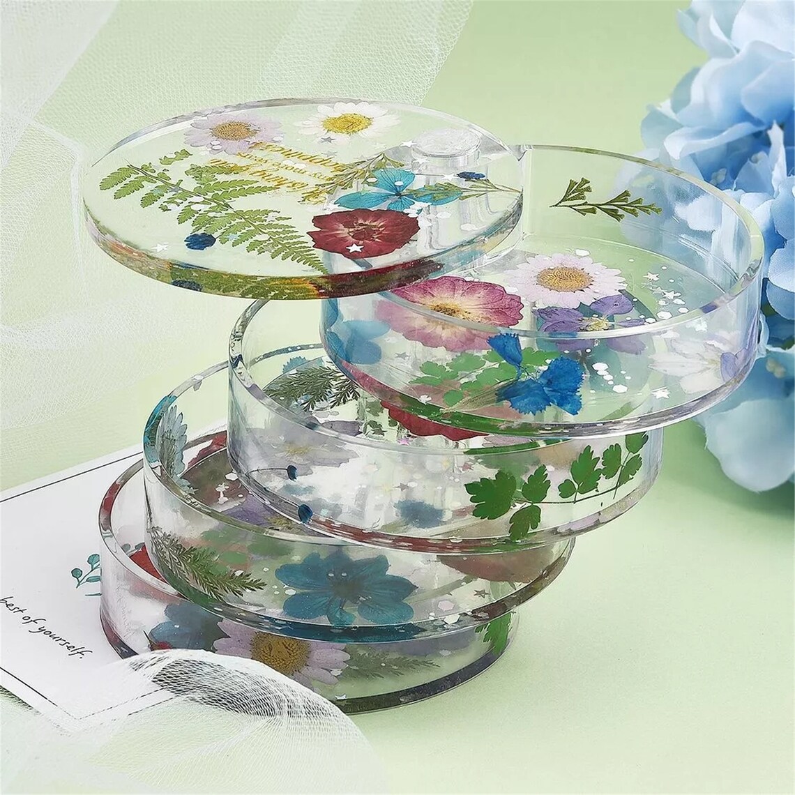 1 Pack Dried Flowers UV Resin Natural Flower Stickers Dry Etsy