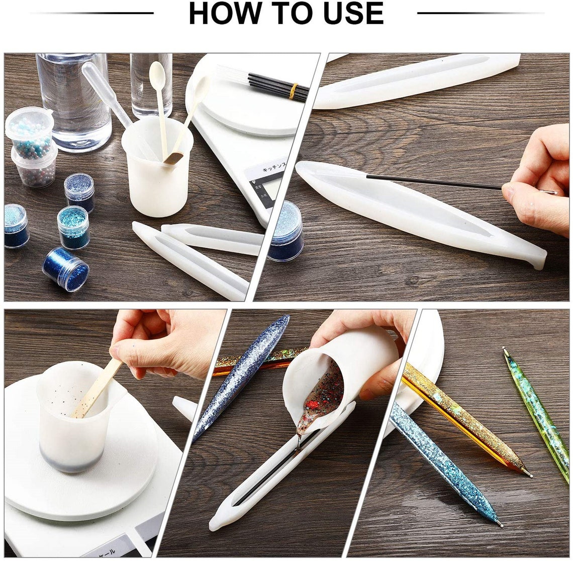 Pen Resin Mold Silicone Ballpoint Molds Epoxy Casting Mold Pen Etsy