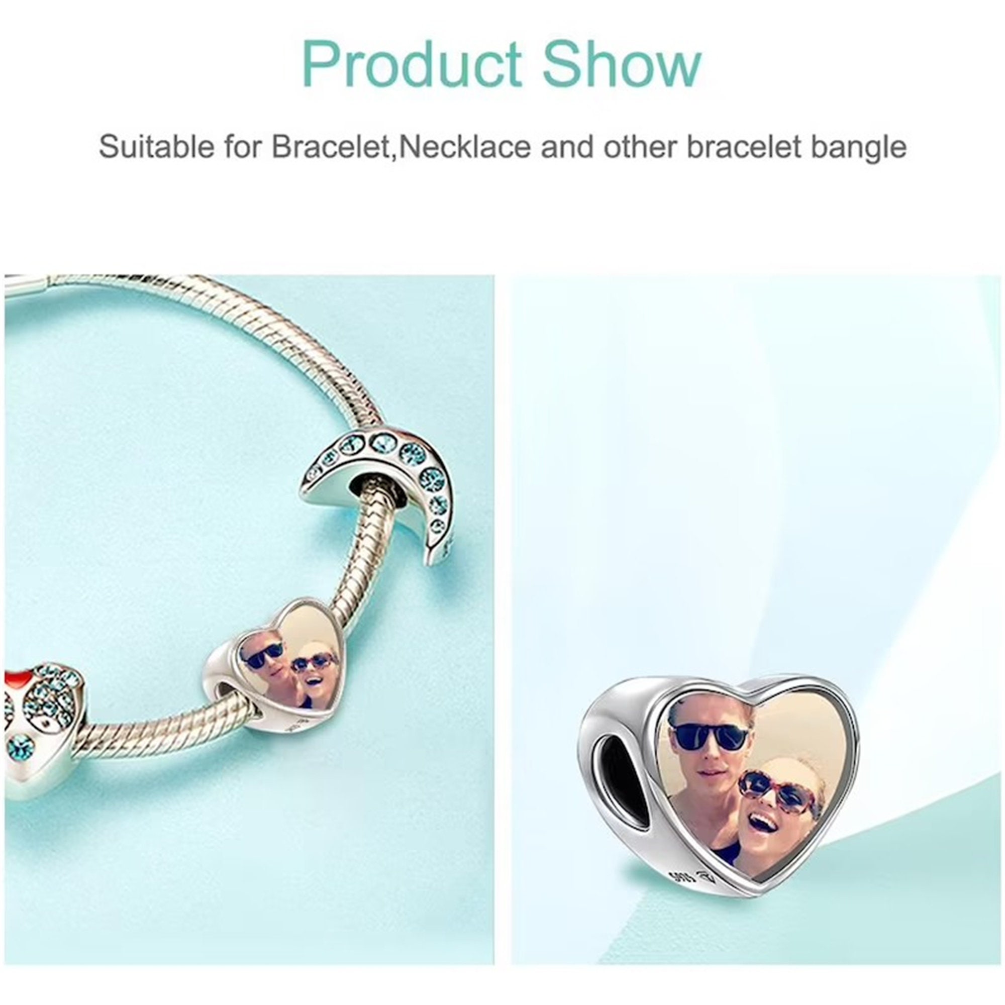 Personalized Custom Photo Bracelet925 Sterling SilverPhoto Etsy