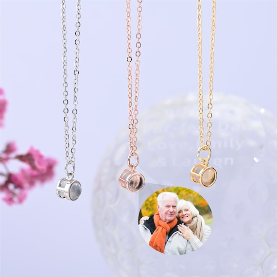 Matching Star & Moon Astronaut Necklace with Picture Inside
