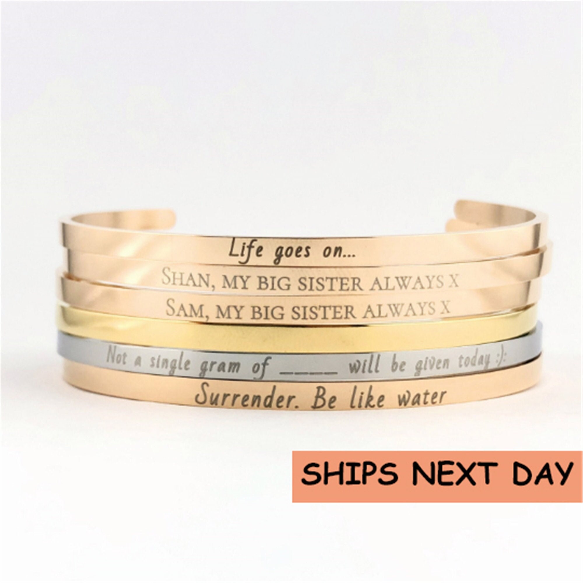Personalized Bracelets,Bridesmaid bracelet,Custom Name Cuff Bracelet,…