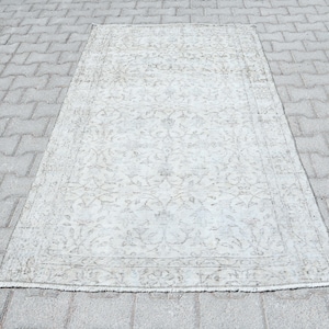 4x7 Turkish Rug, Oushak Area Rug, Turkish Rug, Turkey Rug, 4x7 Oushak Rug, Rug, 4x7 Area Rug, 4x7 Vintage Rug, 4x7 Rug, Handmade Rug, S2432