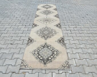 3x12, Runner Rug, Oushak Runner Rug, 3x12 Rugs, Vintage Runner Rug, Oriental Rug, Boho Runner, 3x12 Vintage Rug, Turkish Runner Rug, B3404