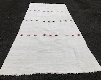 Hemp Rug, 6.6 x 14.3 ft, Anatolian Handwoven Antique Decoration Turkish Hemp Rug,Designer Rugs,Vintage Rug,Handmade Hemp Rug, 202 x 437 cm