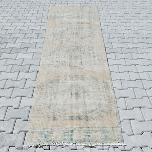 Vintage Runner Rug,3x11 Oushak Rug,3x11 Vintage Rug,3x11 Turkish Rug,Home Decor,3x11 Rug,Rug Runner,3x11 Wool Rug,Home Living,3x11Runner,250