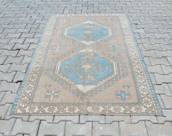 Ullmatta, Oushak Matta, Turkish Area Rug, Boho Rug, Soft Rug, Neutral Rug, Area Rug, Rug For Living, Oushak Rug, Orienta Rug,Rare Rug,A1622