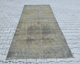 Teppichläufer,Oushak Teppichläufer,Türkischer Teppichläufer,Küchen Teppichläufer,Handgefertigter Teppichläufer,Vintage Teppich Läufer,Wollteppich Läufer,M537