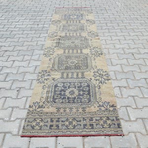 3x11 Turkish Rug, Oushak Runner Rug, Turkish Runner Rug, Entryway Rugs, Runner Rug, Wool Runner Rug, 3x11 Runner Rug, Kitchen Rugs,Rug,B3106