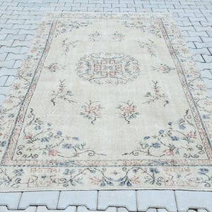 Tappeto Oushak, tappeto fatto a mano, tappeto per soggiorno, tappeto turco, tappeto vintage, tappeto Oushak, tappeto vintage, tappeto per camera da letto, tappeto turco, tappeto, S2654