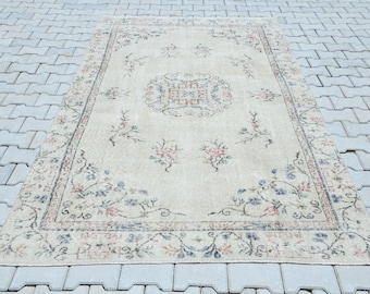 Oushak Area Rug,Handmade Rug,Living Room Rug,Turkish Rug,Vintage Area Rug,Oushak Rug,Vintage Rug,Bedroom Rug,Turkish Area Rug,Area Rug,S2654