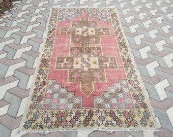 Oushak Rug,Vintage Rug,Bohemian Rug,Living Room Rug,Kitchen Rug,Turrkish Rug,Handmade Rug,Oushak Vintage Rug,Neutral Rug,Wool Rug,Rug,A 129