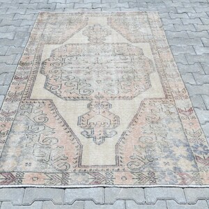 4x7 Turkish Rug, Living Room Rug, For Bedroom Rug, 4x7 Oushak Rug, Oushak Rug, Turkish Rug, Antique Rug, 4x7 Vintage Rug, Soft Rug, A1286