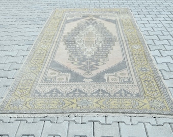 Oushak Rug,Vintage Rug,Bohemian Rug,Living Room Rug,Bedroom Rug,Anatolian Rug,Muted Color Rug,Handmade Rug,Turkish Rug,Wool Rug,Rugs,A 846