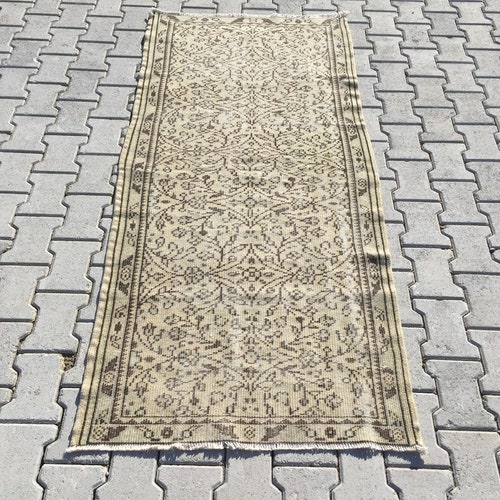 Handmade rug, Oushak Rugs, 3 x 6.6 feet, vintage rug, area rug,turkısh rug, bohemian rug,Antique rug,home decor rug,turkısh carpet - S shops 448