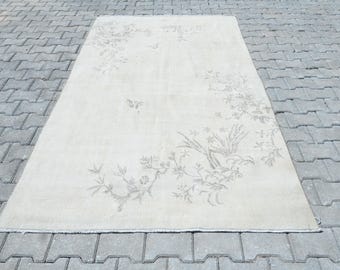 5x8, Oushak Rug, Vintage Rug, Turkish Rug, 5x8 Oushak Rug, Wool Rug, Anatolian Rug, Antique Rug, 5x8 Turkish Rug, Living Room Rug, S2368