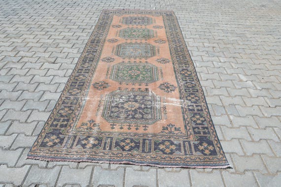 Wool Runner Rug,Oushak Runner Rug,Turkish Runner Rug,Runner Rug,Hallway Rug,Anatolian Rug,Bedroom Rugs,Entryway Rug,Handmade RunnerRug,B3049