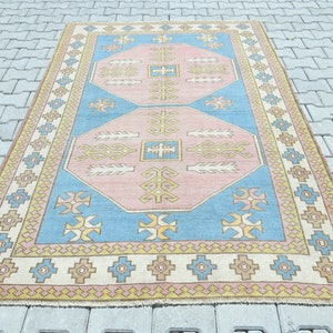 Turkish Rug 5x8,Oushak Rug,Area Rug 5x8,5x8 Rug,Oushak Rug 5x8,For Living Room Rug,Vintage Rug,Vintage rug 5x8,Kitchen Rug,Bedroom Rug,A1000
