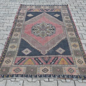 Rugs, Oushak Rug, Vintage Rug, Turkish Rug, Area Rug, Anatolian Rug, Wool Rug, Soft Rug, Antique Rugs, Oriental Rug, Oushak Area Rug, A1328