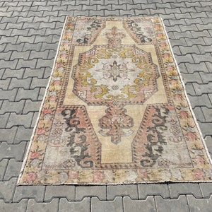Turkish Rug,Oushak Rug,Anatolian Rug,Area Rug,Turkish Area Rug,Handmade Decorative Oushak Area Rug,Turkish Bohemian Area Rug,4x6.8 ft,A 522