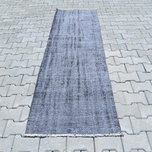 Oushak Runner Rug, Wool Runner Rug, Soft Runner Rug, Kitchen Rug, Neutral Rug, Boho Rug, Turkish Runner Rug, Vintage Runner Rug, Rugs, B3230