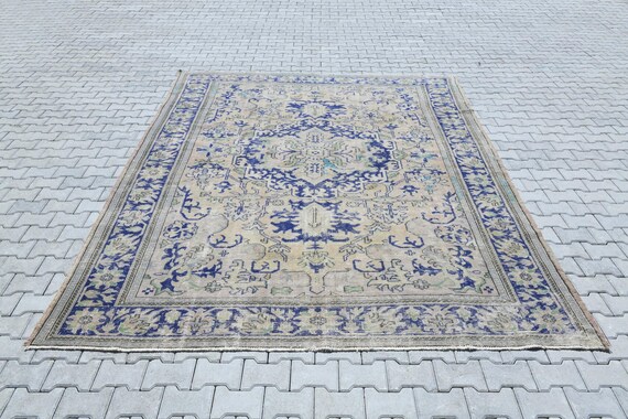 9x12 Rug, Turkish Rug, Vintage Rug, Handmade Rug, 9x12 Oushak Rug, Oushak Rug, 9x12 Turkish Rug, Soft Rug, Floor Rug, 9x12 Vintage Rug,S2174