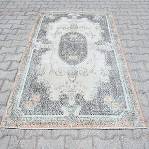 4x7 Rug, Area Rug, Handmade Rug, Kids Rug, 4x7 Area Rug, Vintage Rug, Oushak Rug, 4x7 Turkish Rug, Bohemian Rug, 4x7 Oushak Rug, Rugs, S2410