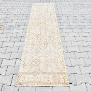 2x9, Runner Rug, Wool Runner Rug, Oushak Runner Rug, 2x9 Oushak Rug, Vintage Runner Rug, Entryway Rug, Hallway Rug, 2x9 Turkish Rug, B 2367