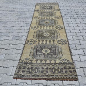 3x11 Runner Rug,3x11 Oushak Rug,Soft Runner Rug,3x11 Turkish Rug,Runner Rug,3x11 Vintage Rug,Kitchen Rug,Turkish Runner Rug,3x11 Rug,M464