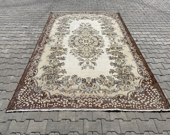 Oushak Rug,Turkish Rug,Vintage Rug,Oushak Area Rug,Living Room Rug,Handmade Turkish Rug,Turkish Area Rug,Bedroom Rug,Home Decor,Rug,S 547