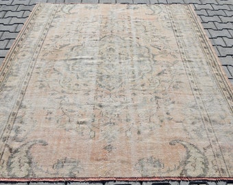 Kelim Teppich,Oushak Teppich,Handgefertigter Teppich,Vintage Teppich,Orientteppich,Vorlegerteppich,Boho Style,Teppich 160x200 cm,S 1108