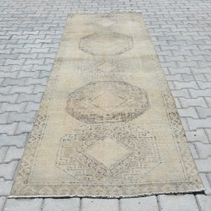 Oushak Runner Rug, Turkish Runner Rug, 3x11 Rug, Handmade Runner Rug, Wool Runner Rug, 3x11 Oushak Rug, Turkish Rug 3x11, Kitchen Rug, B3412
