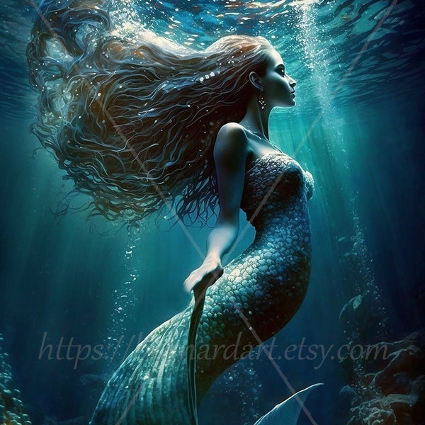 Fantasy Mermaid Art Etsy