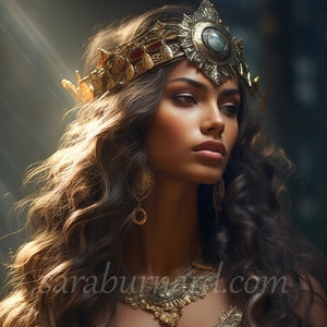 Äther Digitaler Download – Göttin des Lichts – griechische Mythologie – KI-Kunstdruck, druckbares Poster, Bild, Lagerfoto, PNG