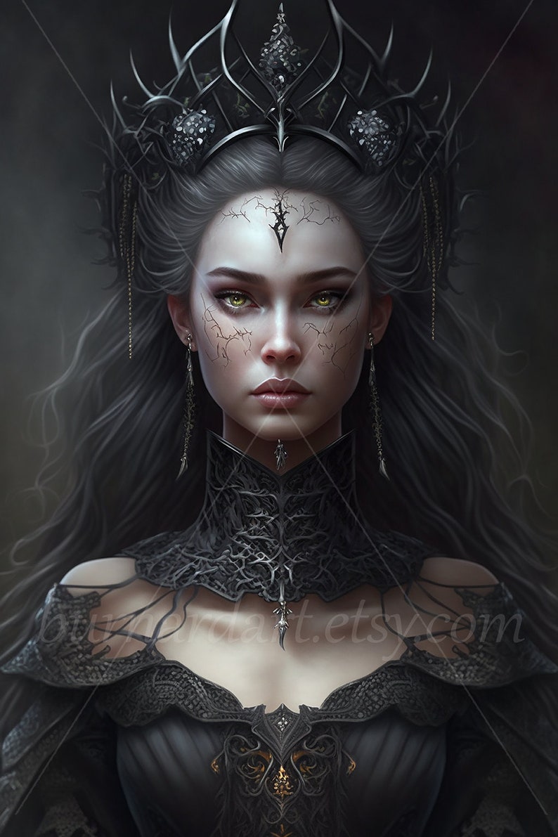 Gothic Queen Digital Download Crown Monarch Royalty Fantasy - Etsy
