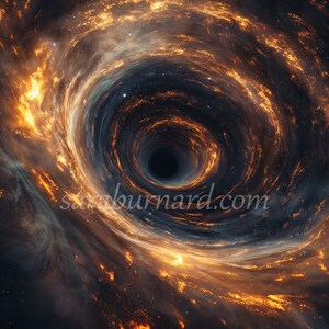 Black Hole Digital download - Space - Astronomy - Astrology - AI Art Print Printable Poster Image stock photo JPG