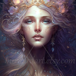 Eos Digital Download Goddess of Dawn Greek Mythology AI Art Print ...