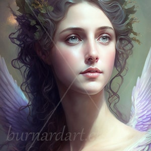 Hebe Digital download - Goddess of youth or the prime of life - Greek Mythology - AI Art Print Printable Image stock photo PNG