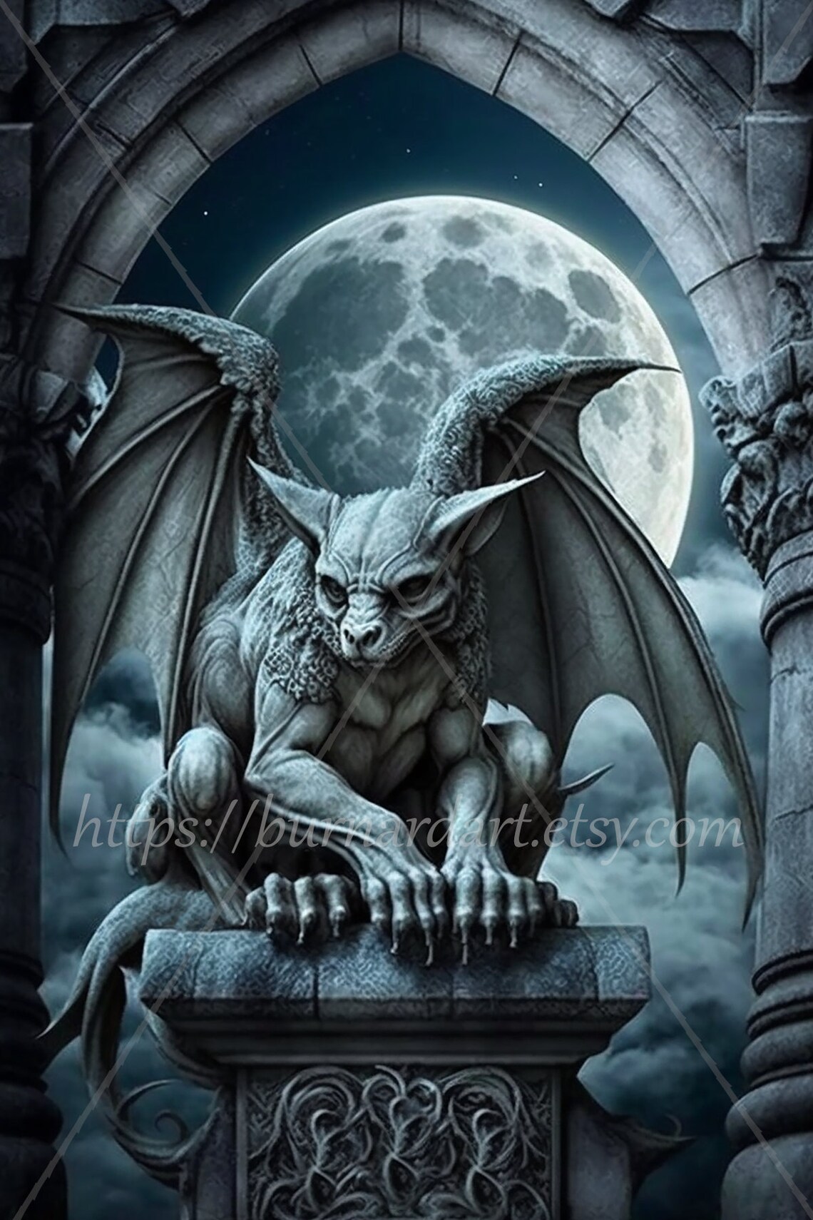 Gargoyles Digital Download Medieval Griffins Gothic Greek Etsy