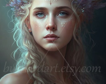 Rhea Digital download - Daughter of Earth Goddess Gaia - Greek Mythology - AI Art Print Printable Image stock photo PNG