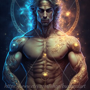 Libra Digital download - Astrology Zodiac Star Sign - Sun Moon Rising Ascendant Big 3 - AI Art Print Printable Image Stock photo PNG