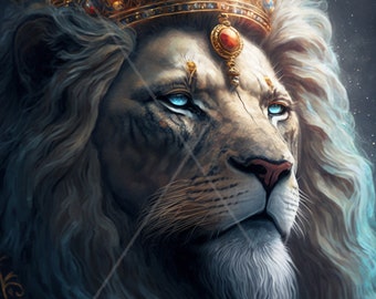 Leo Lion Digital download - Astrology Zodiac Star Sign - Sun Moon Rising Ascendant Big 3 - AI Art Print Printable Image Stock photo PNG