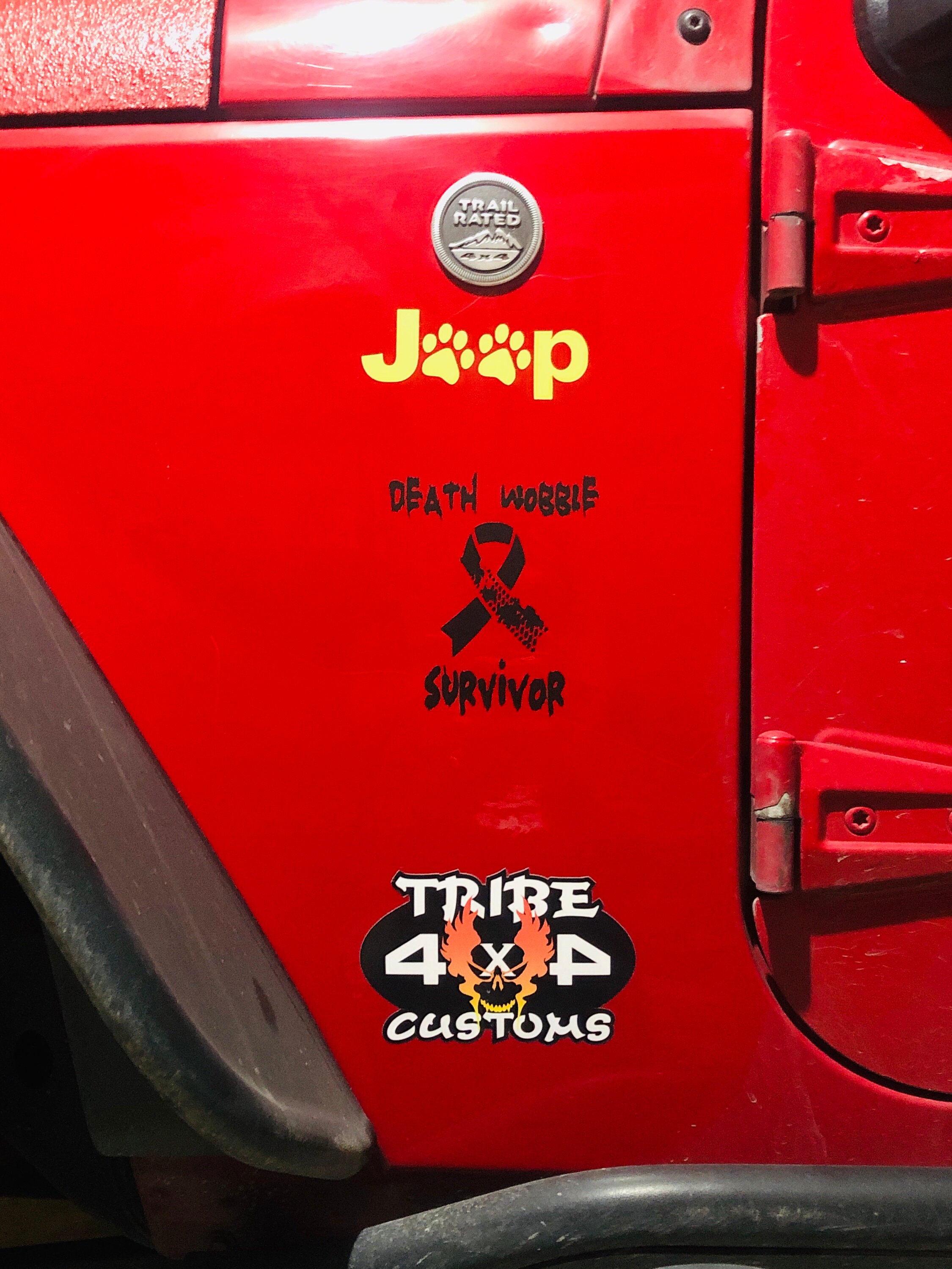 FREE SHIPPING JEEP Death Wobble Survivor Funny Decals Etsy