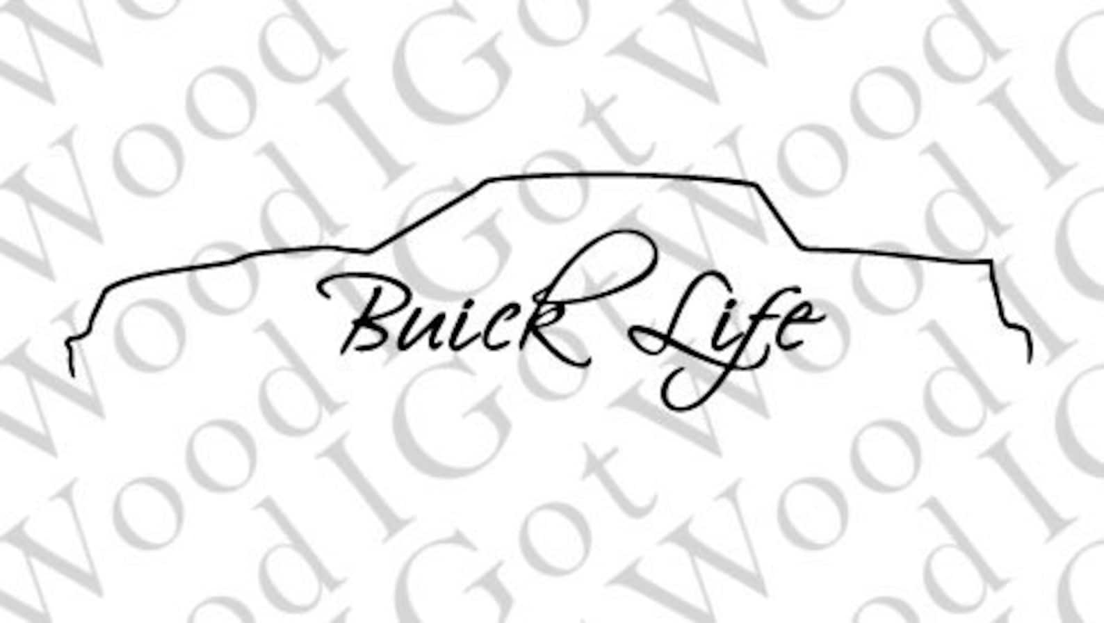 Buick Grand National Life Outline SVG Etsy