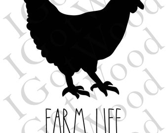 Farm Life Pollo SVG