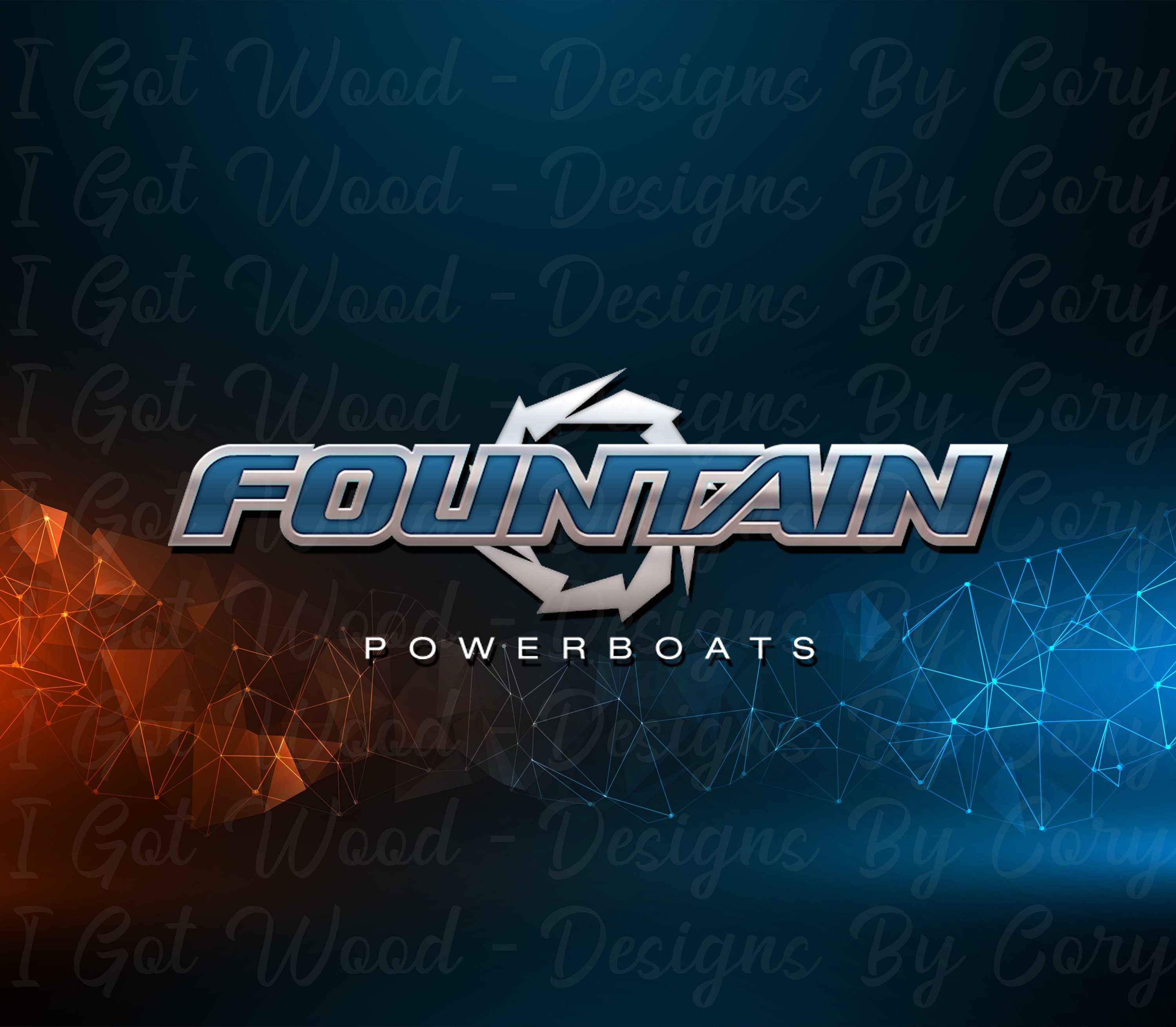 Fountain Boats Straight Tumbler PNG JPEG Powersports Boat - Etsy
