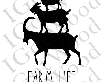 Farm Life Cabras SVG