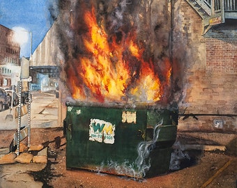 Image result for dumpster fire