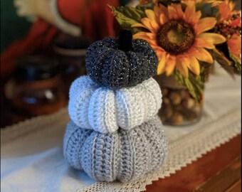 Stackable Handmade Pumpkins (Monochrome)