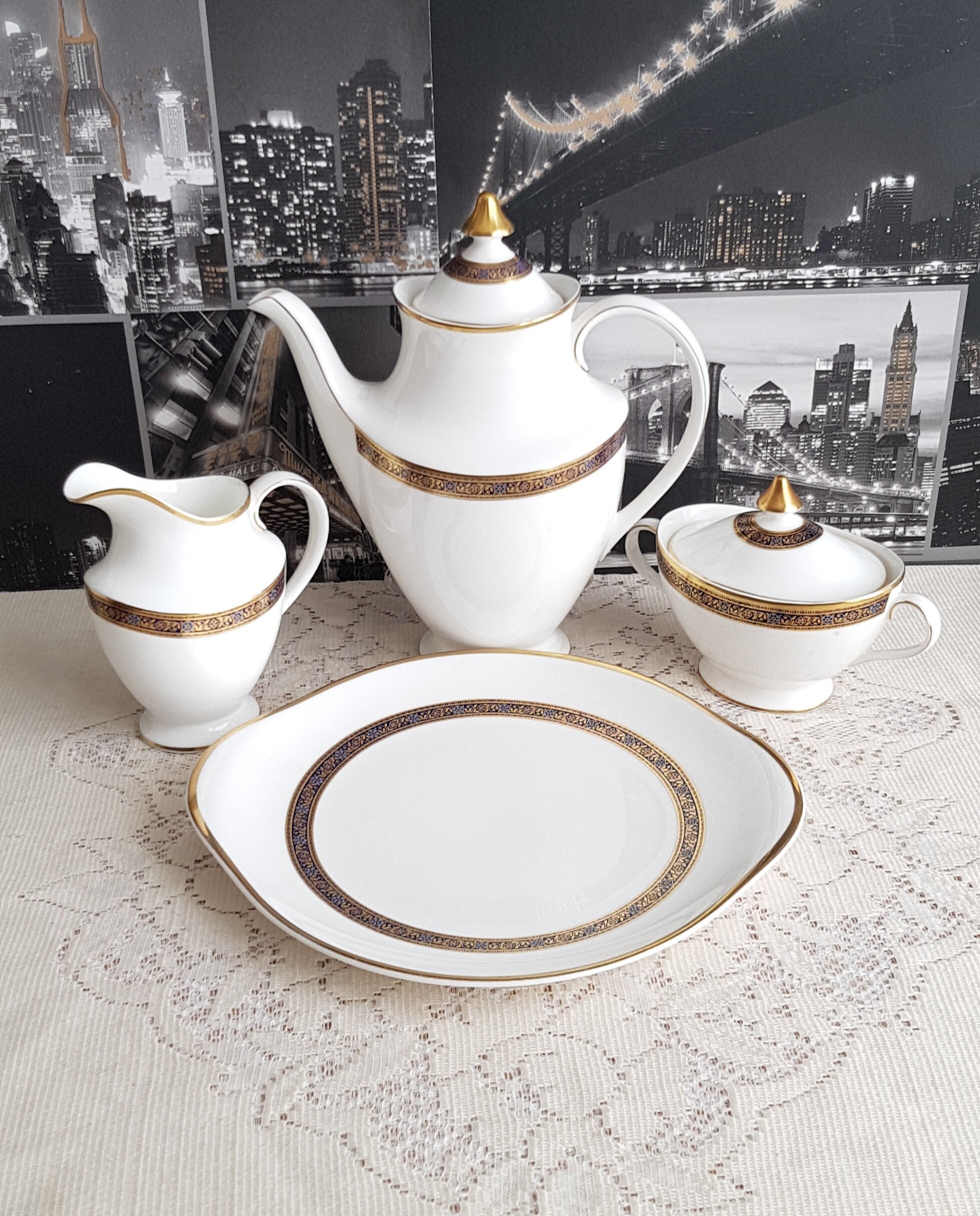 Royal Doulton Harlow Tea Cups and Set, Coffee Pot and Set,tea Trio Tea